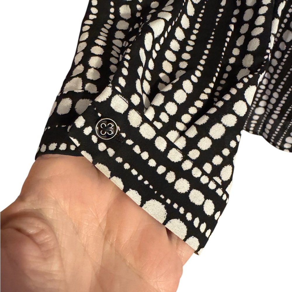 NWT  Zac & Rachel Black and White Blouse   XLARGE   #1 - Picture 5 of 11